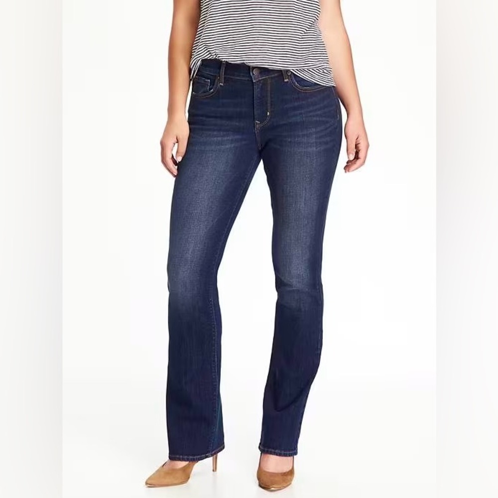 Old Navy Curvy Boot Cut Jeans Dark Wash Size 16